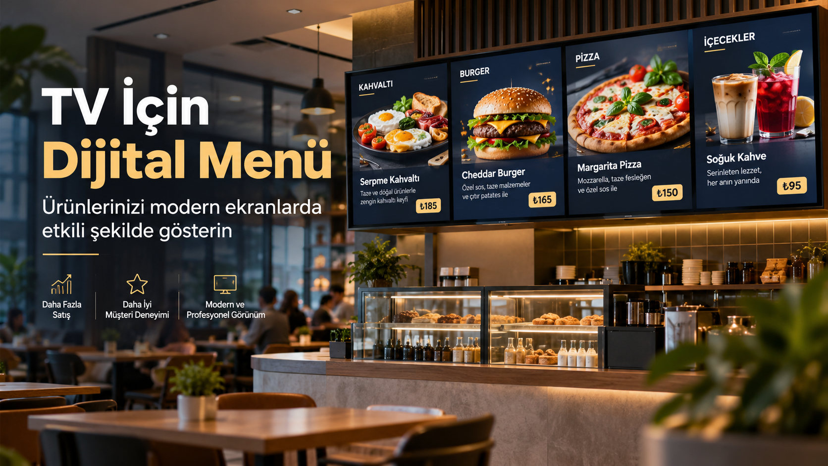 TV İçin Dijital Menü Sistemi Onpos