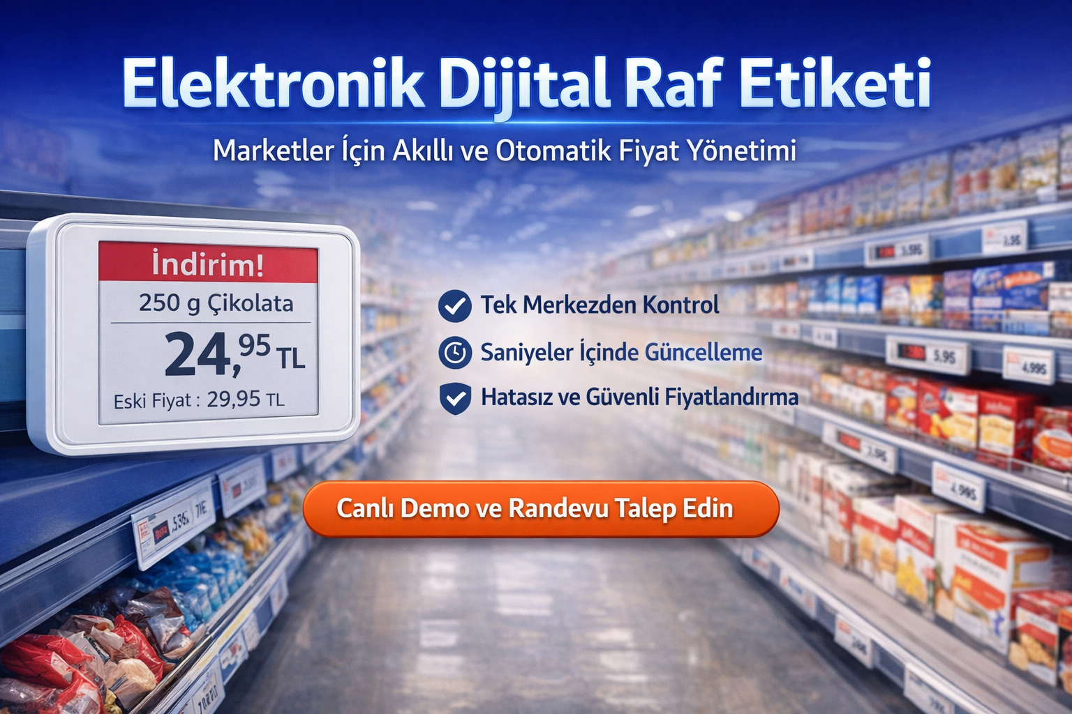 Elektronik Dijital Raf Etiketi